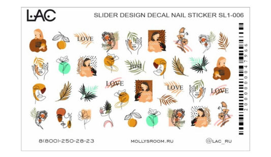 Boho Style Nail Sticker (F)